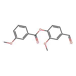 4-Formyl-2-methoxyphenyl 3-methoxybenzoate structure