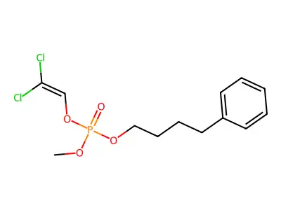 2,2-Dichloroethenyl methyl 4-phenylbutyl phosphate structure