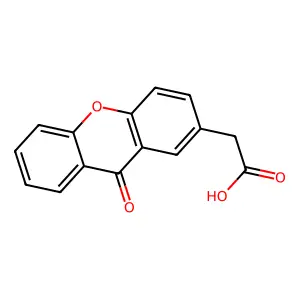 9-氧代呫吨-2-乙酸 structure