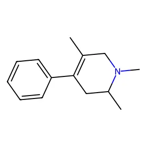 1,2,3,6-Tetrahydro-1,2,5-trimethyl-4-phenylpyridine structure
