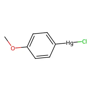 Chloro-(4-methoxyphenyl)mercury structure