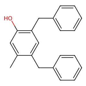 4,6-Dibenzyl-m-cresol structure
