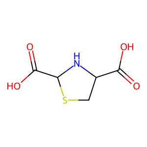 2-Carboxythiazolidine-4-carboxylic acid structure