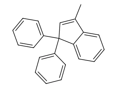 3-methyl-1,1-diphenyl-1H-indene structure