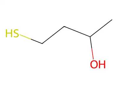 1-Mercaptobutan-3-ol structure