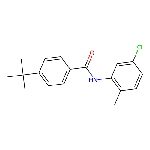 4-tert-butyl-N-(5-chloro-2-methylphenyl)benzamide structure