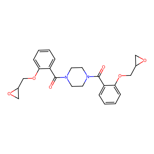 1,4-Bis({2-[(oxiran-2-YL)methoxy]benzoyl})piperazine structure