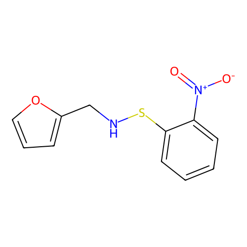 2-({[(2-Nitrophenyl)sulfanyl]amino}methyl)furan structure