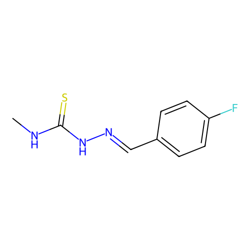 2-[(4-Fluorophenyl)methylene]-N-methylhydrazinecarbothioamide structure