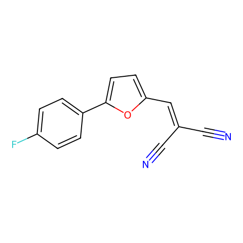 {[5-(4-Fluorophenyl)furan-2-yl]methylidene}propanedinitrile structure