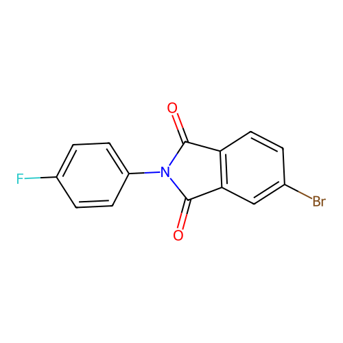 5-bromo-2-(4-fluorophenyl)-1H-isoindole-1,3(2H)-dione structure