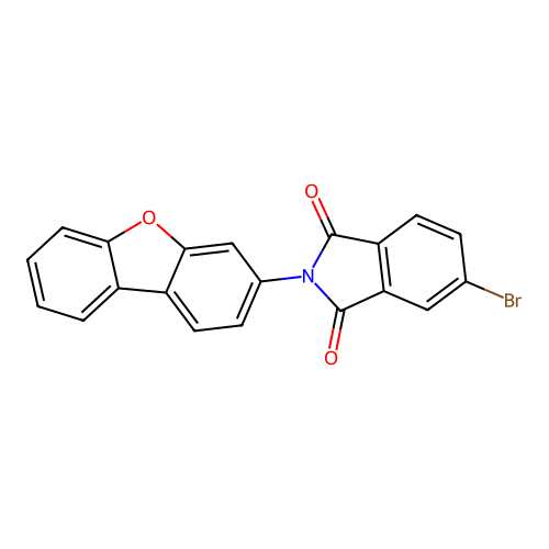 5-Bromo-2-(3-dibenzofuranyl)-1H-isoindole-1,3(2H)-dione structure