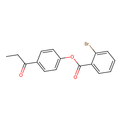 4-Propionylphenyl 2-bromobenzoate structure