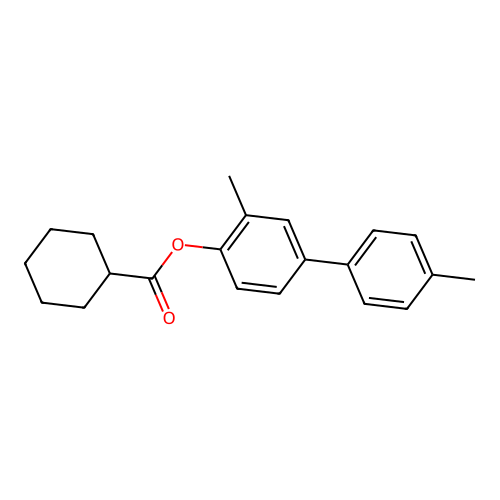 3,4'-Dimethyl[1,1'-biphenyl]-4-yl cyclohexanecarboxylate structure