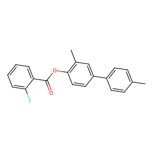 2-Methyl-4-(4-methylphenyl)phenyl 2-fluorobenzoate structure