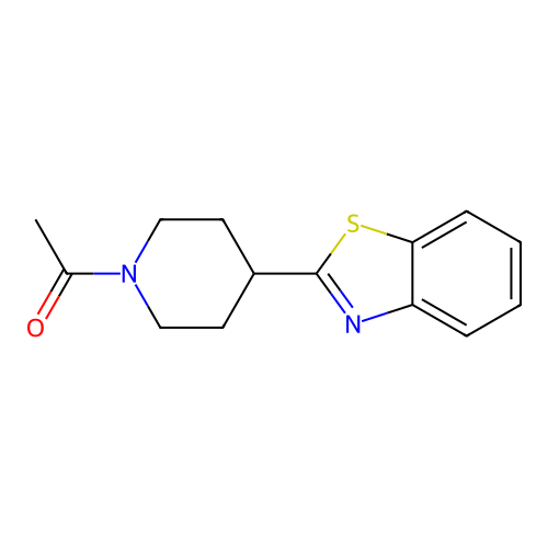 1-(4-(Benzo[d]thiazol-2-yl)piperidin-1-yl)ethanone structure