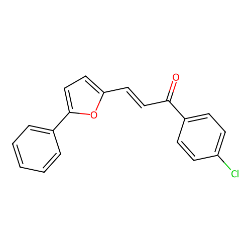 1-(4-Chlorophenyl)-3-(5-phenylfuran-2-yl)prop-2-en-1-one structure