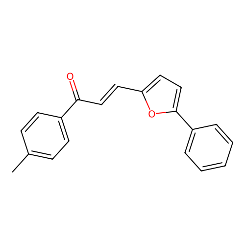 1-(4-Methylphenyl)-3-(5-phenylfuran-2-yl)prop-2-en-1-one structure