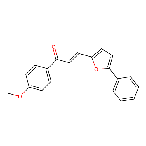 (E)-1-(4-methoxyphenyl)-3-(5-phenylfuran-2-yl)prop-2-en-1-one structure