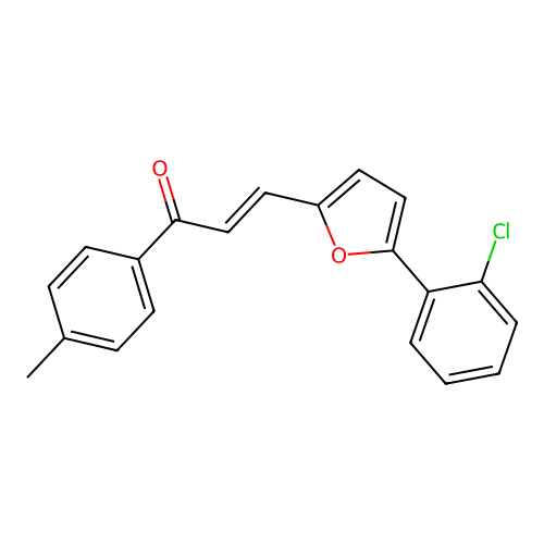 3-[5-(2-Chlorophenyl)furan-2-yl]-1-(4-methylphenyl)prop-2-en-1-one structure