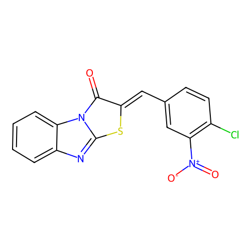(2Z)-2-(4-Chloro-3-nitrobenzylidene)[1,3]thiazolo[3,2-a]benzimidazol-3(2H)-one structure