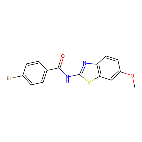 4-bromo-N-(6-methoxy-1,3-benzothiazol-2-yl)benzamide structure