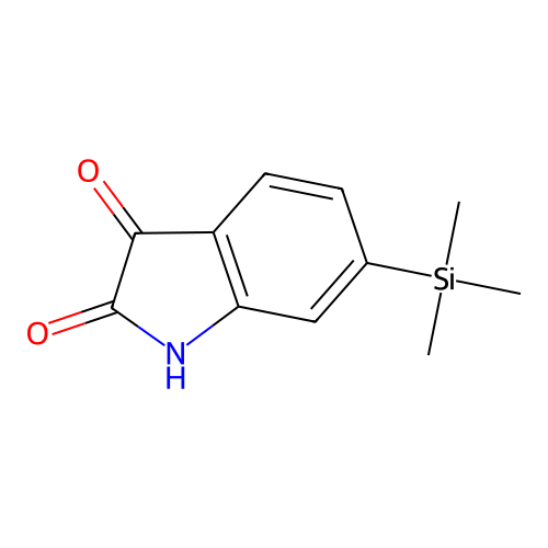 1H-Indole-2,3-dione, 6-trimethylsilyl- structure