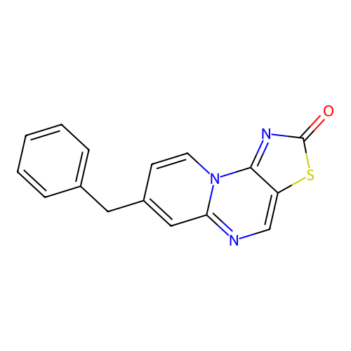 7-Benzyl-2-oxopyrido[1,2-a][1,3]thiazolo[5,4-e]pyrimidin-10-ium-1-ide structure