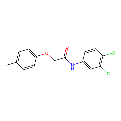 N-(3,4-dichlorophenyl)-2-(4-methylphenoxy)acetamide structure