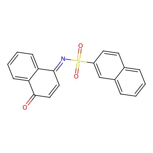 N-(4-oxonaphthalen-1-ylidene)naphthalene-2-sulfonamide structure