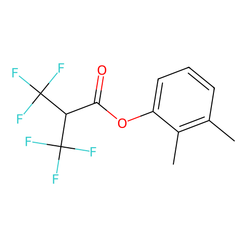 (2,3-Dimethylphenyl) 3,3,3-trifluoro-2-(trifluoromethyl)propanoate structure