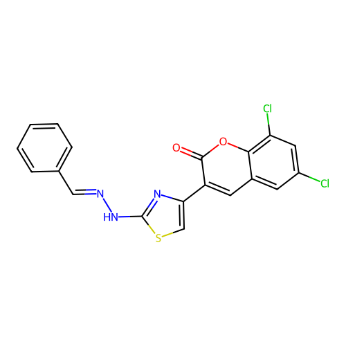 C19H11Cl2N3O2S structure