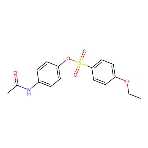 4-(Acetylamino)phenyl 4-ethoxybenzenesulfonate structure