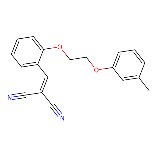 {2-[2-(3-Methylphenoxy)ethoxy]benzylidene}propanedinitrile structure