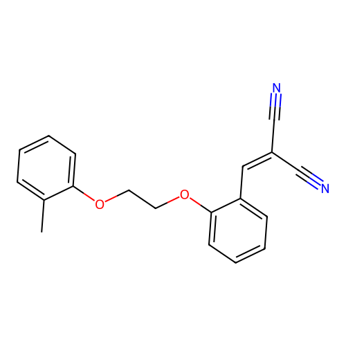 {2-[2-(2-Methylphenoxy)ethoxy]benzylidene}propanedinitrile structure