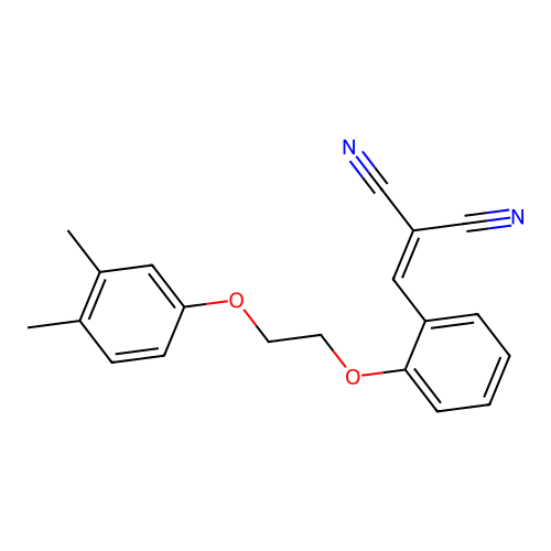 {2-[2-(3,4-Dimethylphenoxy)ethoxy]benzylidene}propanedinitrile structure