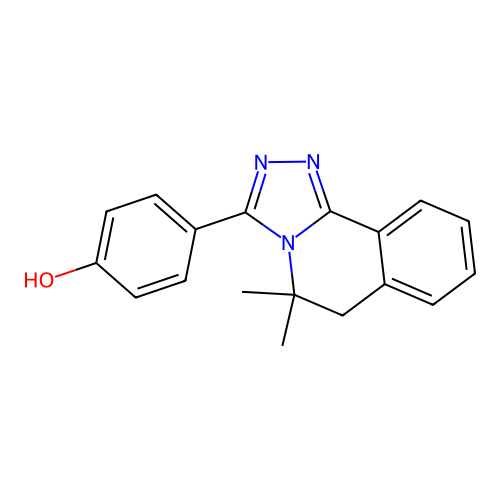 4-(5,5-Dimethyl-5,6-dihydro-[1,2,4]triazolo[3,4-a]isoquinolin-3-yl)-phenol structure