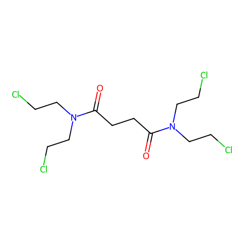 N,N,N',N'-tetrakis(2-chloroethyl)butanediamide structure