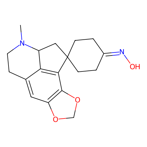 Tetrahydrofugapavine-oxim structure
