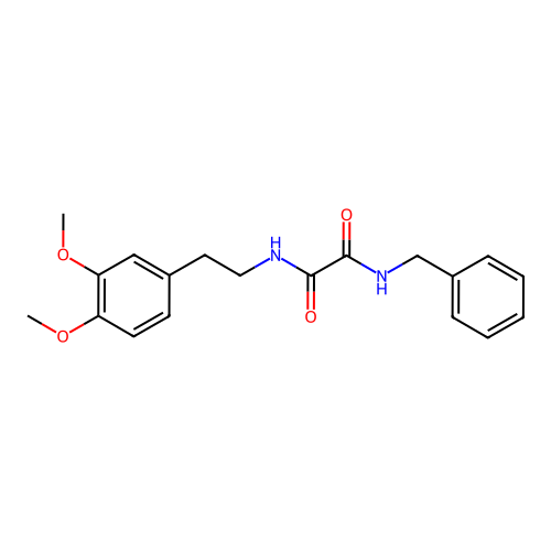 N-benzyl-N'-[2-(3,4-dimethoxyphenyl)ethyl]ethanediamide structure