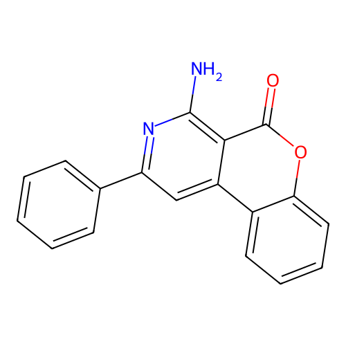 4-amino-2-phenyl-5H-chromeno[3,4-c]pyridin-5-one structure