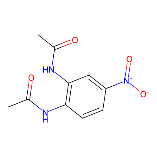 N-(2-Acetamido-5-nitrophenyl)acetamide structure