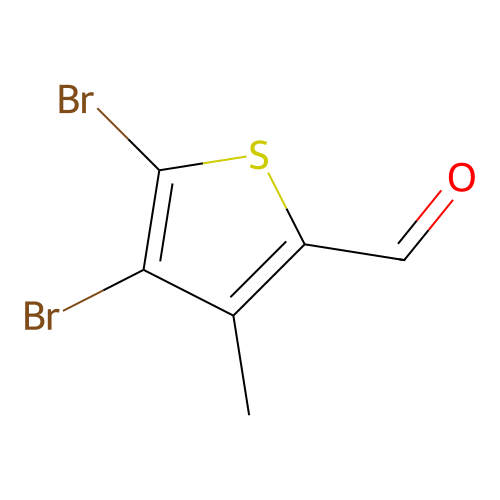 4,5-Dibromo-3-methylthiophene-2-carbaldehyde structure