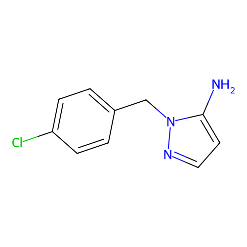 1-(4-chlorobenzyl)-1H-pyrazol-5-amine structure
