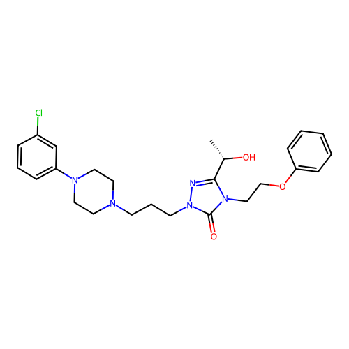 Hydroxynefazodone, (S)- structure
