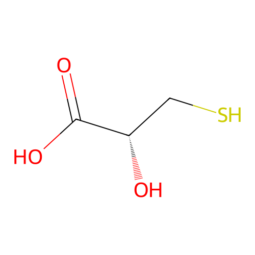 3-Mercaptolactic acid structure