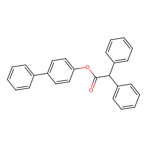 Biphenyl-4-yl diphenylacetate structure