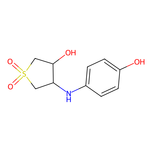 4-(4-Hydroxyanilino)-1,1-dioxothiolan-3-ol structure