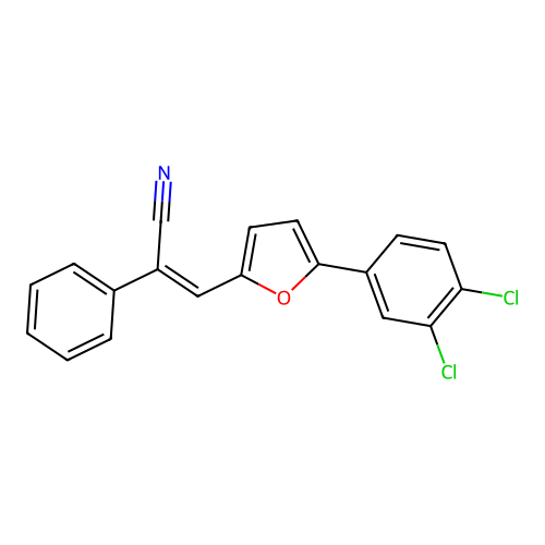 3-[5-(3,4-Dichlorophenyl)furan-2-yl]-2-phenylprop-2-enenitrile structure