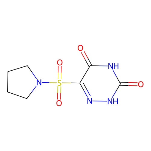 6-(Pyrrolidin-1-ylsulfonyl)-1,2,4-triazine-3,5(2h,4h)-dione structure
